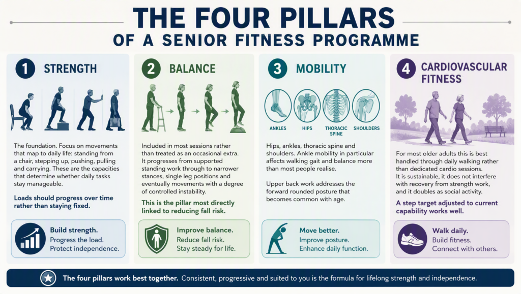 pillars of a senior fitness programme